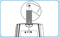 Insert a test strip to turn on the meter. The sequence of LCD displays is: “CHK” and “” →flashing “” with date and time